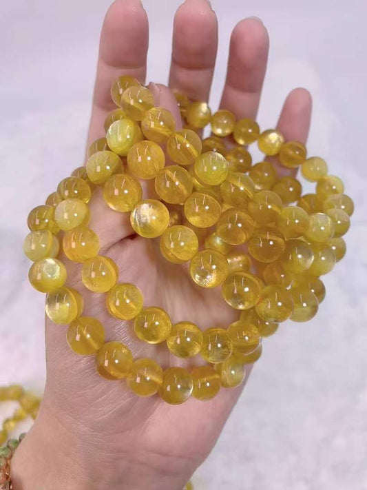 Yellow fluorite bracelet